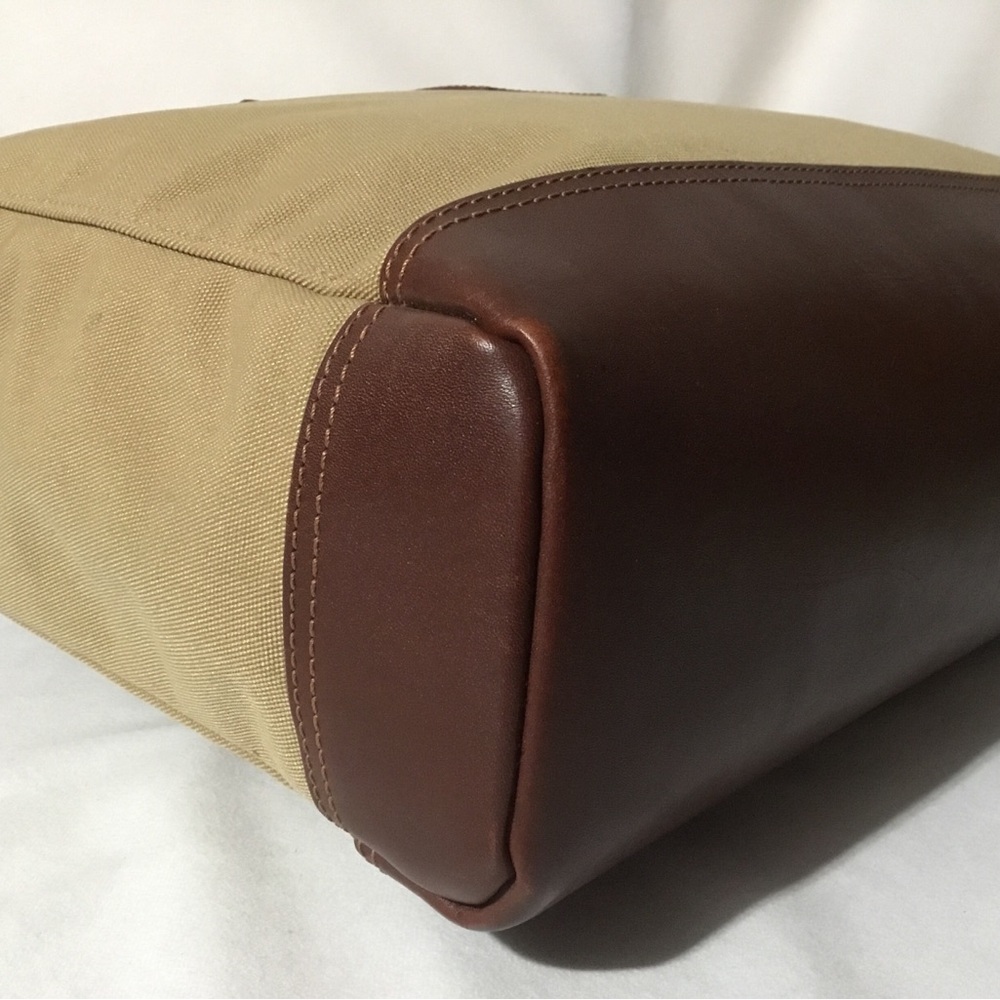 Authentic Longchamp Canvas Leather Convertible Tote Large - Picture 11 of 16